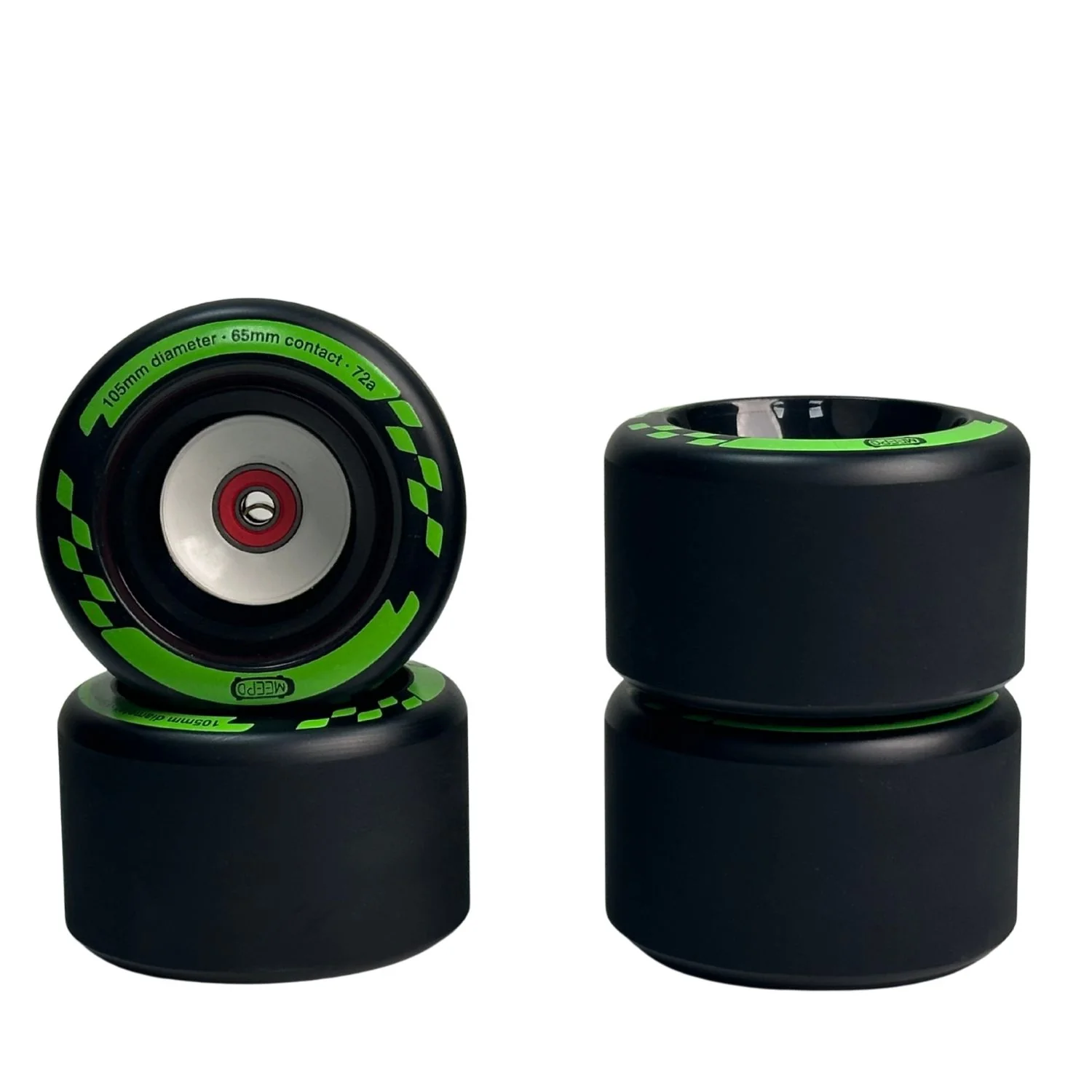 Meepo Cyclone 105s wheels Set - Next-Level Street Wheels with Enhanced Grip and Unmatched Shock Absorption - Image 5
